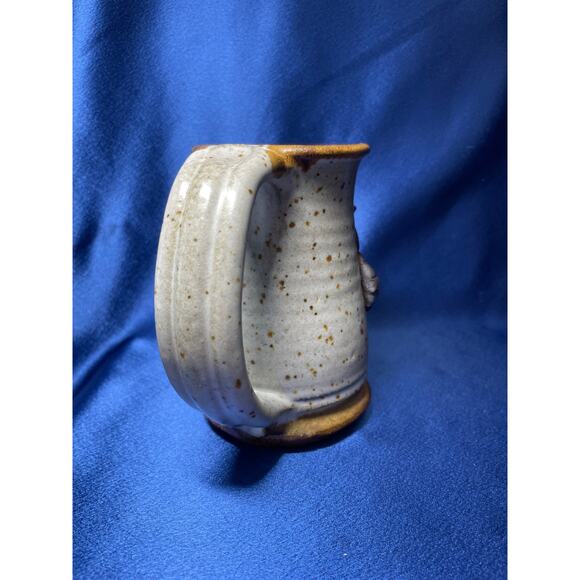 Unique Handmade Stoneware Hands Off Cowboy Mug Signed Mahon - Picture 5 of 8